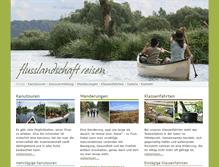 Tablet Screenshot of flusslandschaft-reisen.de